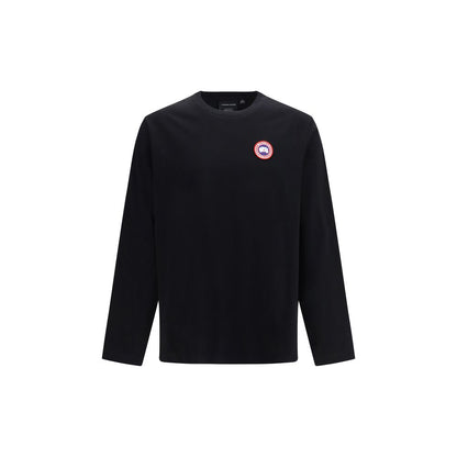 Canada Goose Black Cotton Long Sleeve T-Shirt