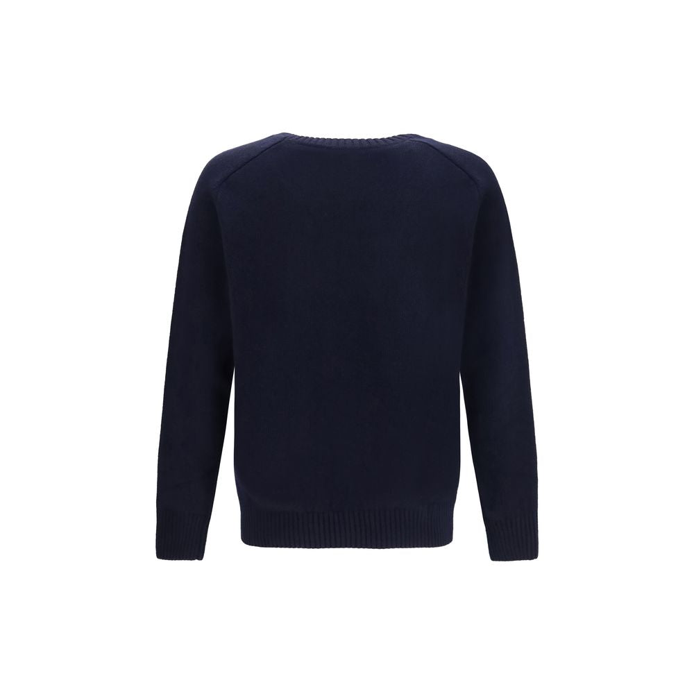 Sweatshirt by Brooksfield for men in wool blue features an magnificent silhouette, showcasing a sophisticated crew neckline and detail for a truly magnificent finish.