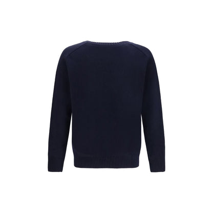 Sweatshirt by Brooksfield for men in wool blue features an magnificent silhouette, showcasing a sophisticated crew neckline and detail for a truly magnificent finish.
