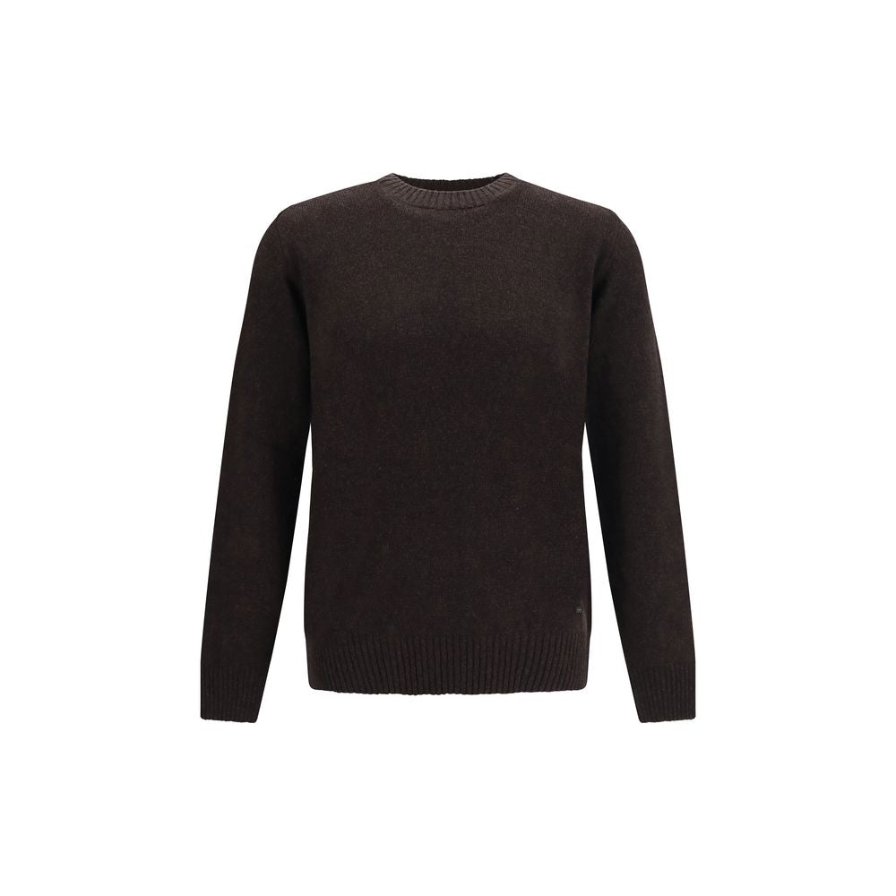 Sweatshirt by Brooksfield for men in wool brown features an provocated silhouette, detailed with a provocated long-sleeve and a refined crew neckline for a sophisticated aesthetic.