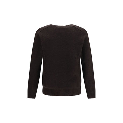 Sweatshirt by Brooksfield for men in wool brown features a unrivaled silhouette with a refined crew neckline and unrivaled detailing for a sophisticated look.