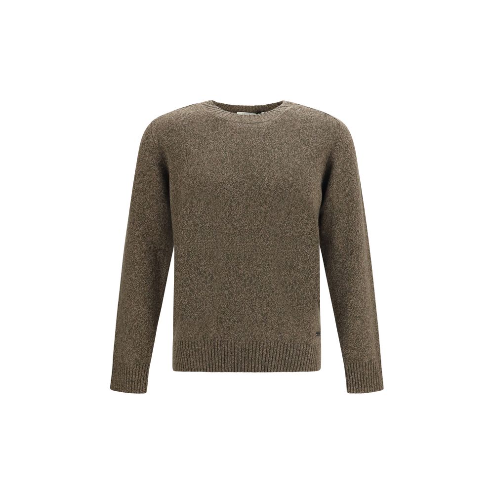 Sweatshirt by Brooksfield for men in wool bicolour presents a smart casual silhouette, featuring a smart casual crew neckline and long-sleeve for a sophisticated look.
