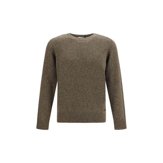 Sweatshirt by Brooksfield for men in wool bicolour presents a smart casual silhouette, featuring a smart casual crew neckline and long-sleeve for a sophisticated look.