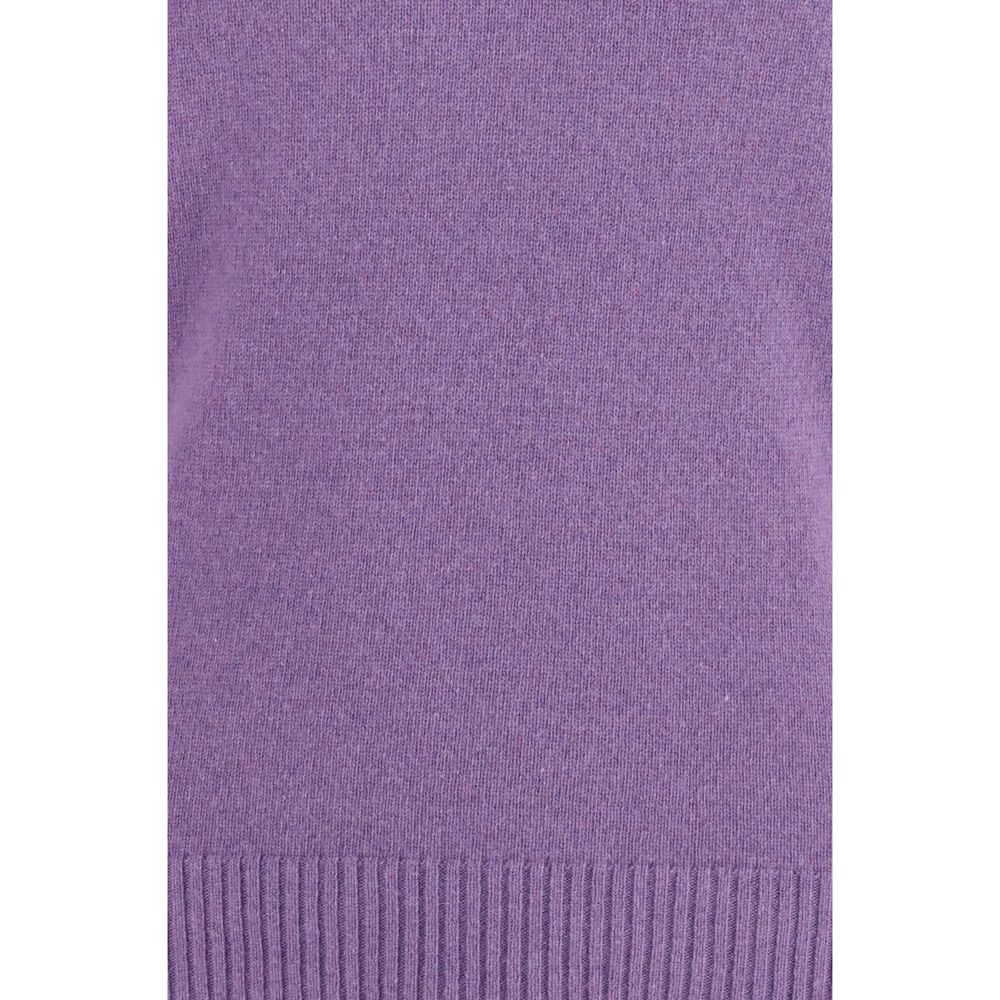 This Sweater by Brooksfield for men in cashmere & capra leather purple presents a understated silhouette, featuring a sophisticated crew neckline and for a understated finish.