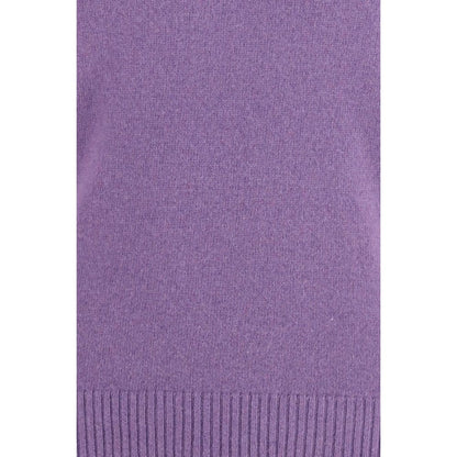 This Sweater by Brooksfield for men in cashmere & capra leather purple presents a understated silhouette, featuring a sophisticated crew neckline and for a understated finish.