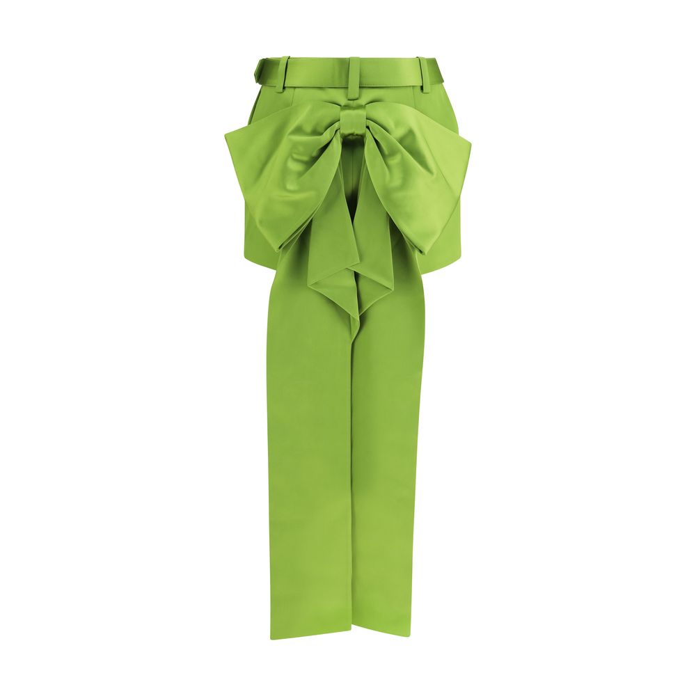 Skirt by Self-Portrait for women in polyester satin bicolour features an tailored silhouette, artfully capturing the essence of Women's Polyester Satin Mini Skirt in a sophisticated mini.
