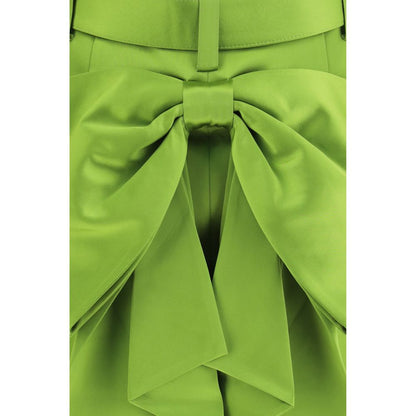 Skirt by Self-Portrait for women in polyester satin bicolour features a sublime silhouette, showcasing the sublime design of the Women's Polyester Satin Mini Skirt in a sophisticated mini.