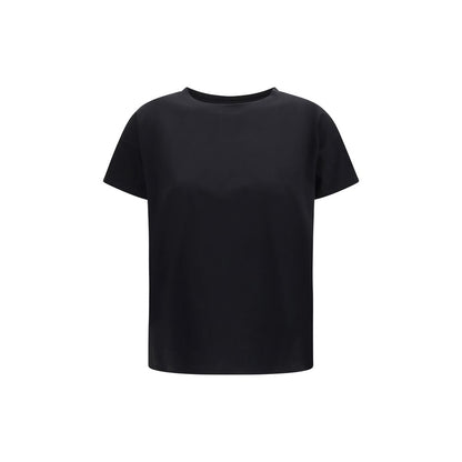 T-Shirt by Loulou De Saison for women in cotton black & signature features an on trend silhouette, perfectly showcasing a on trend short-sleeve and crew neckline for an elevated aesthetic.