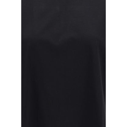 T-Shirt by Loulou De Saison for women in cotton black & signature features an on trend silhouette, perfectly showcasing a on trend and crew neckline for an elevated aesthetic.