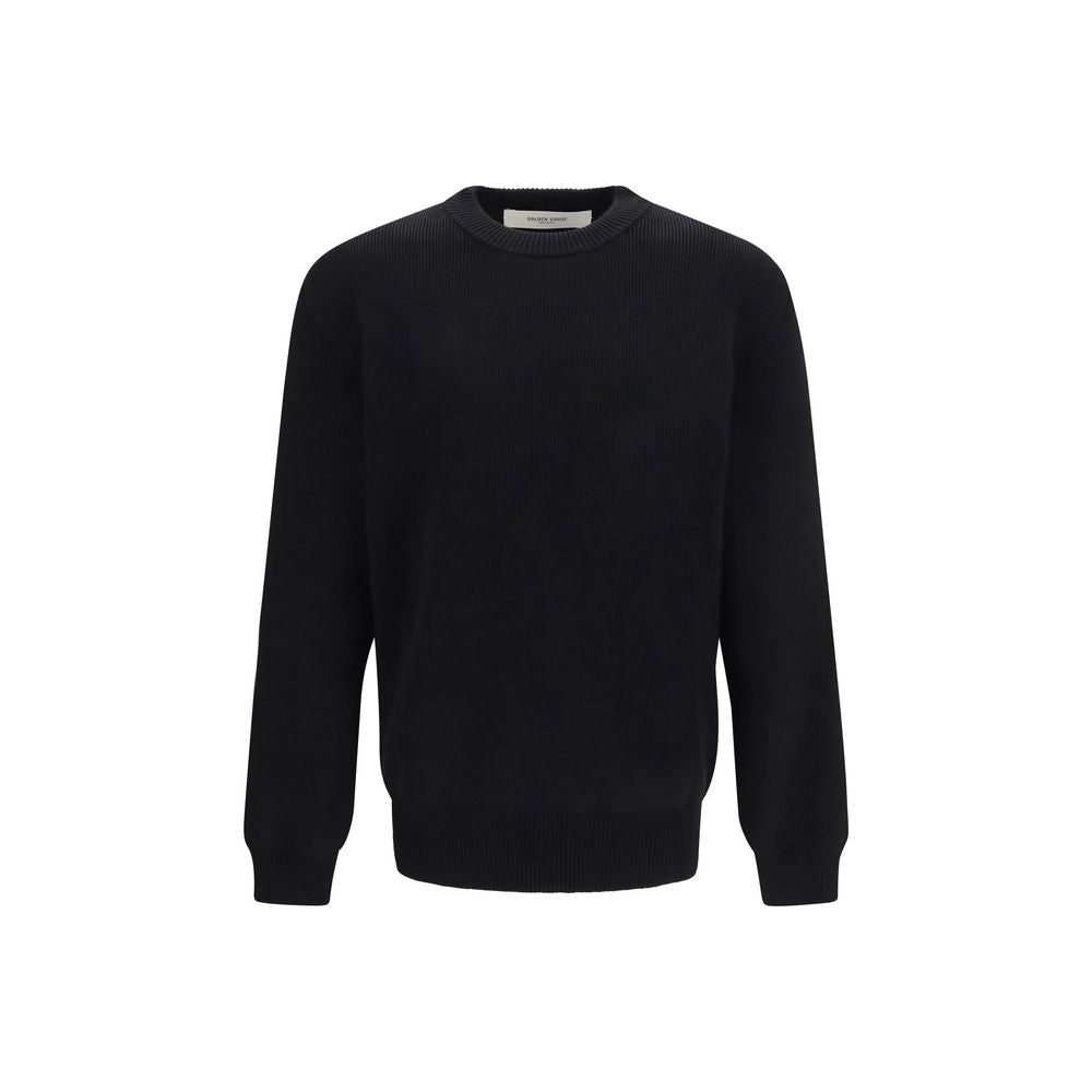Sweatshirt by Golden Goose for men in stretch polyamide cotton black features an magnificent silhouette, showcasing a sophisticated and long-sleeve detail for a truly magnificent finish.