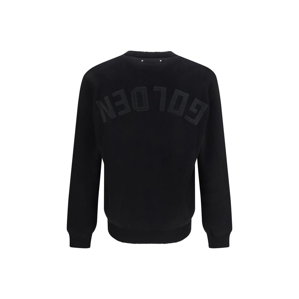 Sweatshirt by Golden Goose for men in stretch polyamide cotton black showcases a slouchy chic silhouette, artfully detailed with a slouchy chic and for a slouchy chic finish.
