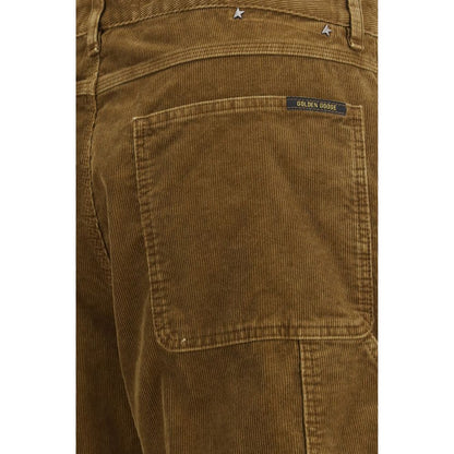 Cargo Pants by Golden Goose for men in cotton corduroy brown features a architectural regular-fit with a architectural long and architectural .