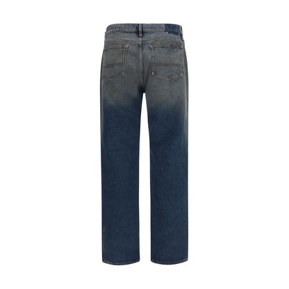 Jeans by Golden Goose for men in denim cotton blue features a refined silhouette with a refined relaxed-fit & regular-fit, defined by a and a refined long for a refined finish.
