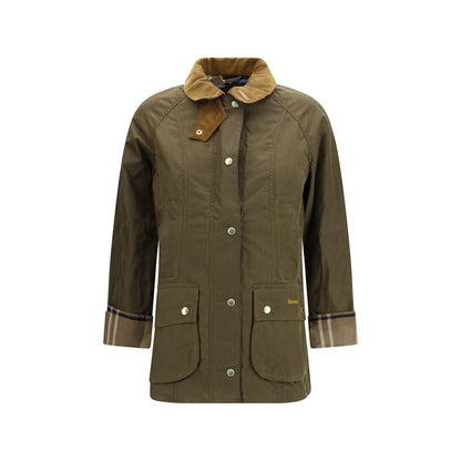 Windbreaker Jacket by Barbour for women in polyester cotton corduroy bicolour & tartan features an magnificent silhouette, showcasing the sophisticated and functional pockets & windproof for a premium, magnificent look.