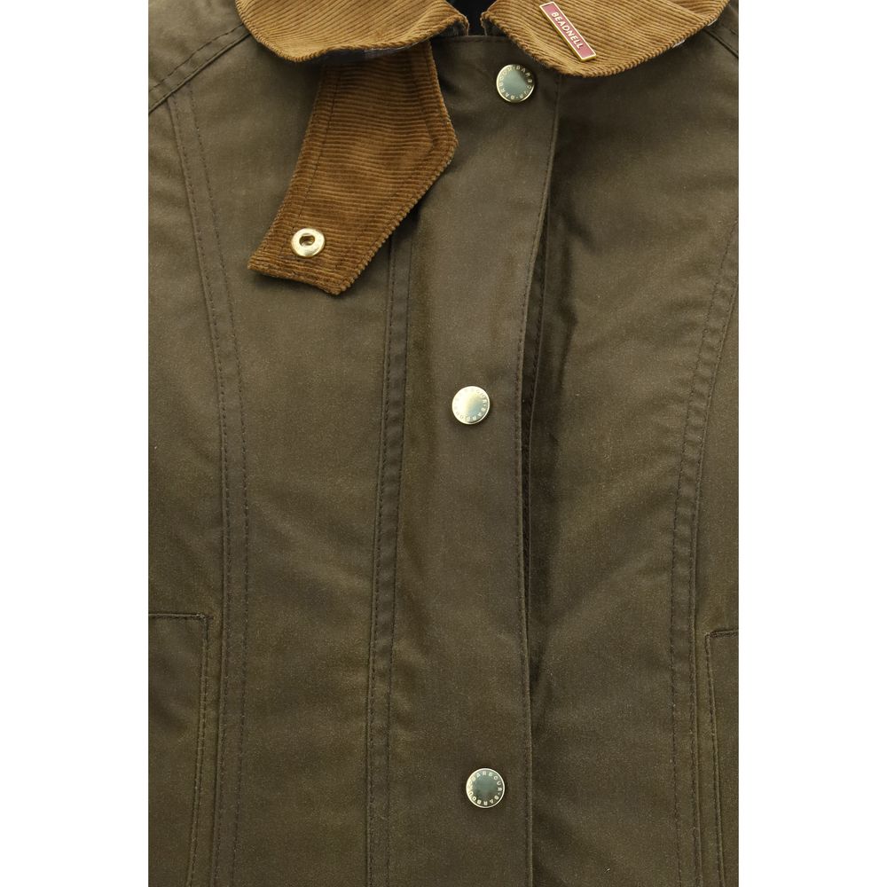 Windbreaker Jacket by Barbour for women in polyester cotton corduroy bicolour & tartan showcases a urban chic silhouette, detailed with a urban chic and functional pockets & windproof for a polished finish.
