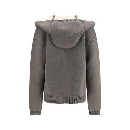 Sweatshirt Hoodie by Rick Owens for women in polyamide wool gray & signature showcases a city-ready silhouette, artfully detailed with a signature hooded neckline and for a city-ready finish.