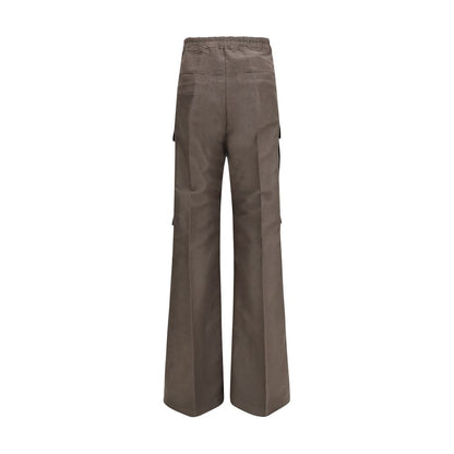 Cargo Pants by Rick Owens for men in wool cotton & ramie gray features an tailored regular-fit & wide with a and long, creating a tailored utilitarian silhouette.