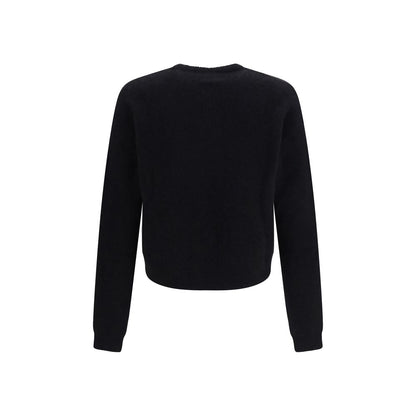 Sweatshirt by Rick Owens for men in polyamide & alpaca wool black & signature features an exquisite silhouette, showcasing and round crew neckline details for a exquisite look.