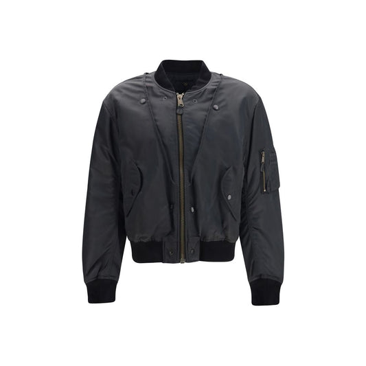 Maison Margiela Four Stitches Men's Reversible Polyamide Bomber Jacket - Multicolor White