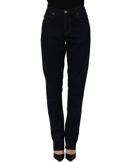 Versace Jeans Couture Blue High Waist Skinny Denim Trouser Jeans