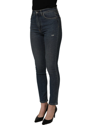 Dolce & Gabbana Women's Skinny Stretch Denim Cotton Jeans - Blue