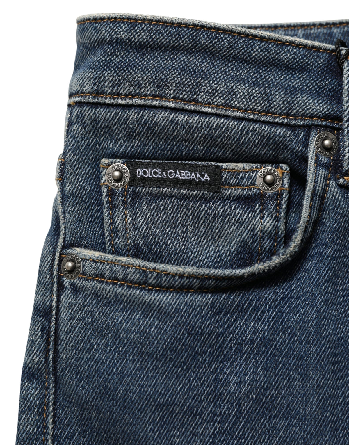 Dolce & Gabbana Women's Skinny Stretch Denim Cotton Jeans - Blue