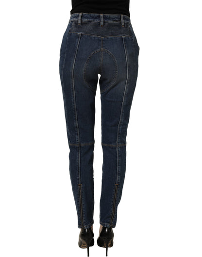 Dolce & Gabbana Dark Blue Cotton Stretch Skinny Denim Jeans