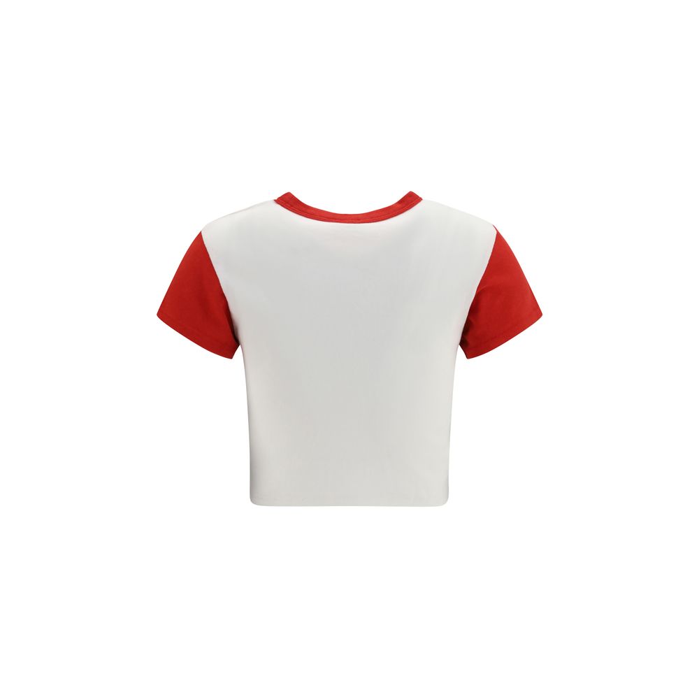 Activewear T-Shirt by Kenzo for women in cotton white & print features an ergonomic design with , highlighting a ergonomic length and ergonomic for a high-performance look.