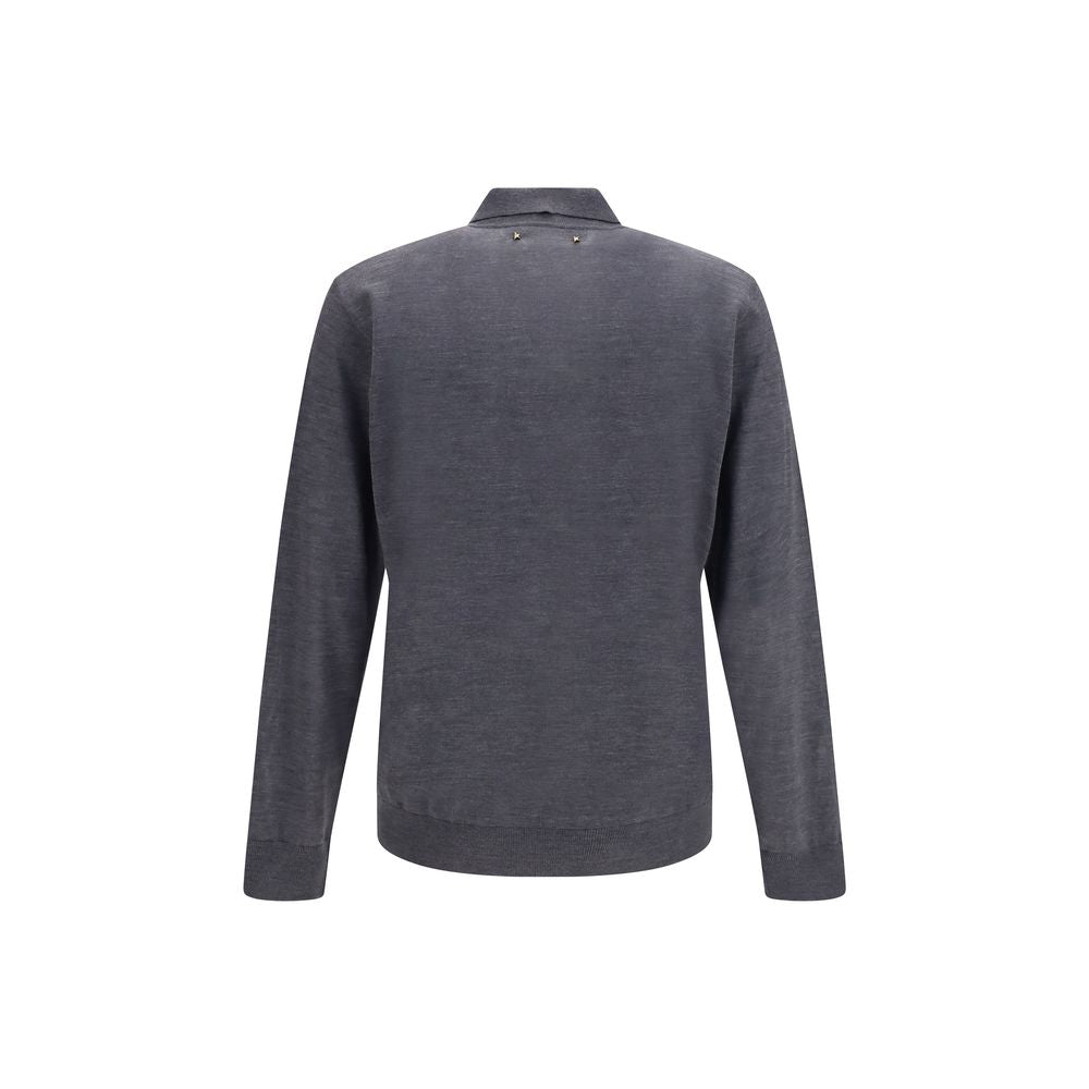 Dress Shirt by Golden Goose for men in virgin wool gray & patterned features an polished silhouette, showcasing a sophisticated and detail for a truly polished finish.