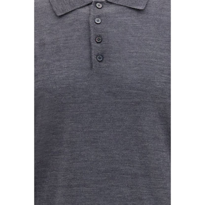 Dress Shirt by Golden Goose for men in virgin wool gray & patterned showcases a sleek silhouette, elegantly detailed with a sleek and for a sleek finish.