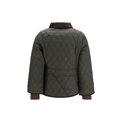 This Puffer Jacket by Barbour for women in polyester polyamide corduroy bicolour & patterned exhibits a edgy silhouette, meticulously detailed with functional pockets, insulated & windproof and a edgy for a edgy finish.