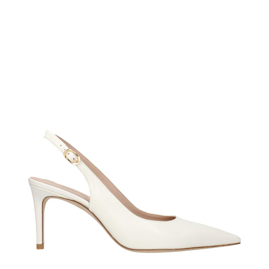 High-Heel Sandals Pumps Heels by Stuart Weitzman for women in leather beige features a effortlessly chic Women's Leather High-Heel Sandals Pumps Heels design with a sophisticated high-heel and elegant .
