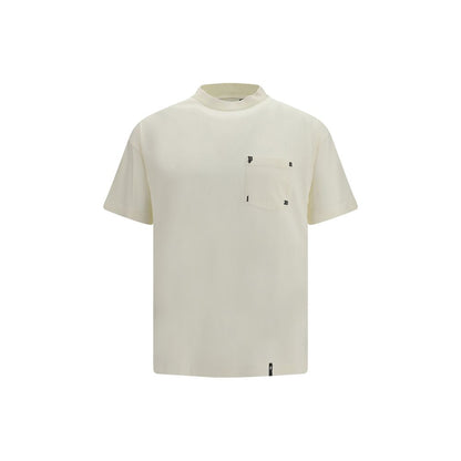T-Shirt by Palm Angels for men in cotton white & print features an edgy silhouette, meticulously detailed with a sophisticated short-sleeve and crew neckline for a truly edgy finish.