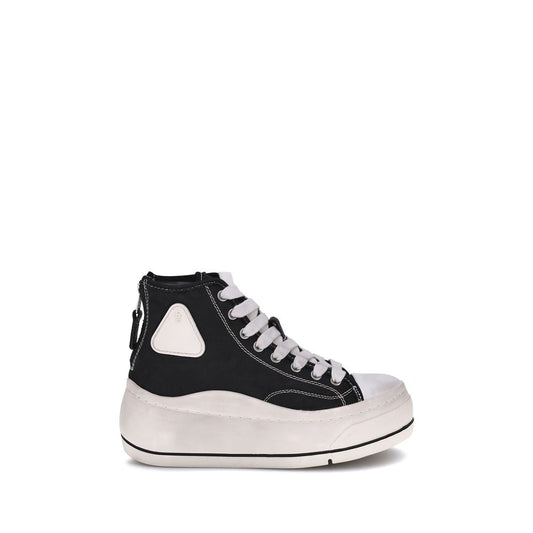 Sneakers by R13 for women in polyurethane cotton black presents a on trend silhouette from the 9 To 5 Women's High Top Polyurethane Cotton Sneakers collection, showcasing a on trend high-top style for an elevated aesthetic.
