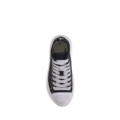 Sneakers by R13 for women in polyurethane cotton black presents a impeccable silhouette as 9 To 5 Women's High Top Polyurethane Cotton Sneakers, expertly defined by a impeccable high-top style for a impeccable, high-fashion look.