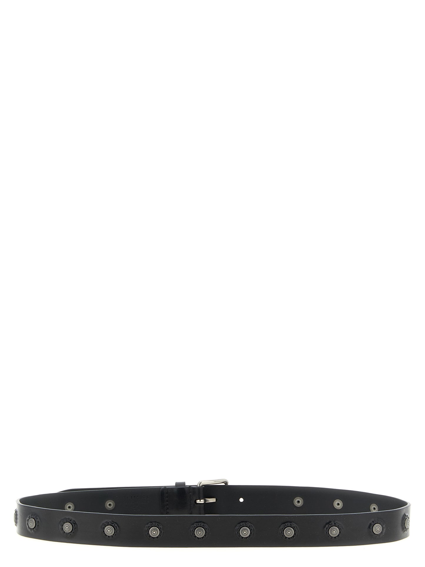 Belt by Lemaire for men in calfskin leather black & silver features an distinguished design, perfectly showcasing the sophisticated craftsmanship of this distinguished Calfskin Leather Belt.