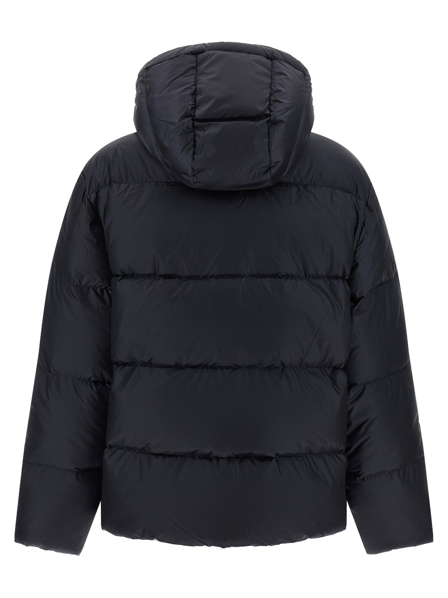 Hooded Puffer Jacket by Polo Ralph Lauren for women in nylon fabric navy, red & signature presents a effortlessly chic silhouette, showcasing a sophisticated hooded neckline and premium windproof, hooded & insulated for a truly effortlessly chic finish.