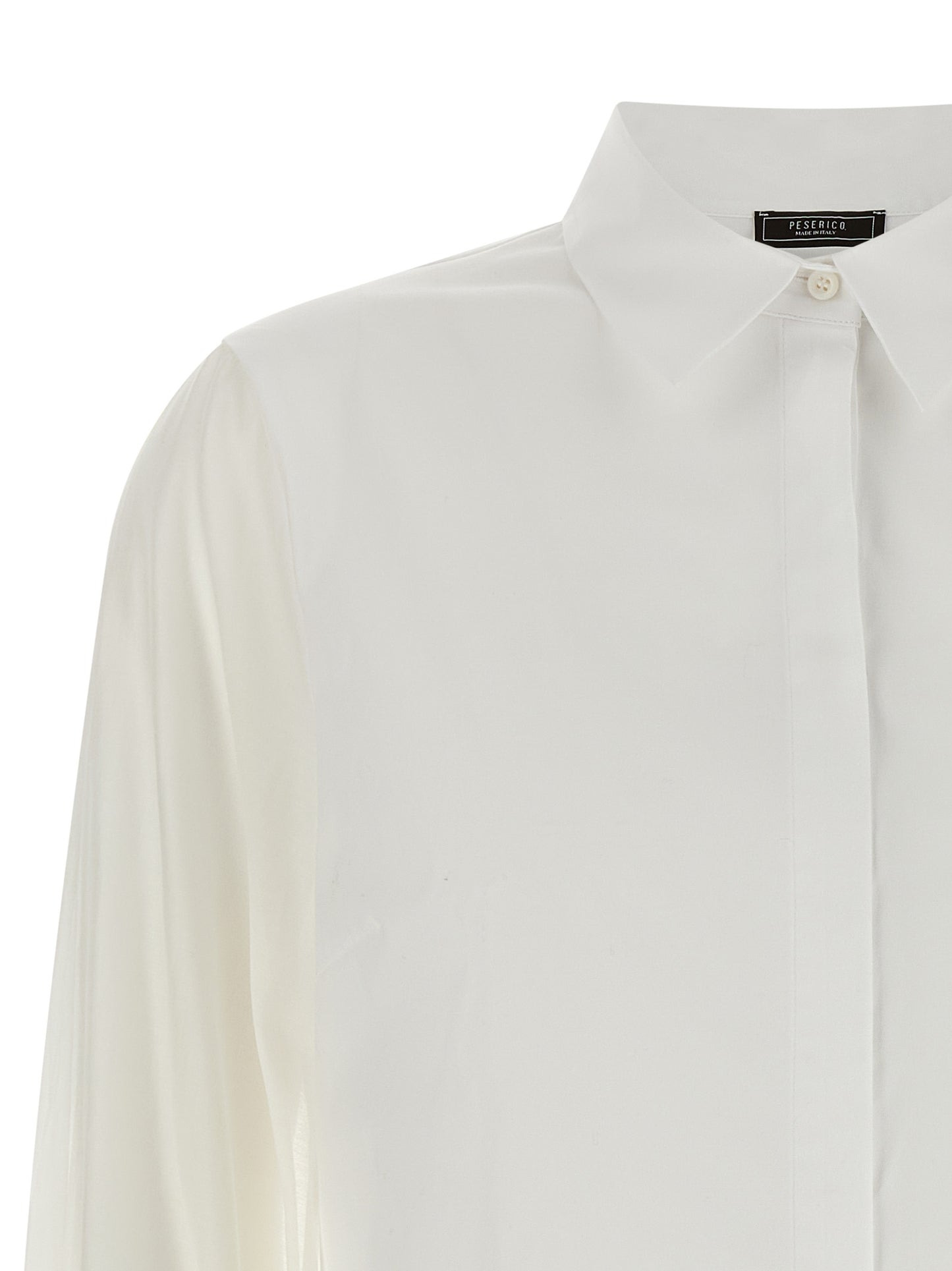 Blouse by Peserico for women in stretch cotton transparent, white & signature features an polished silhouette, showcasing a sophisticated and detail for a truly polished finish.