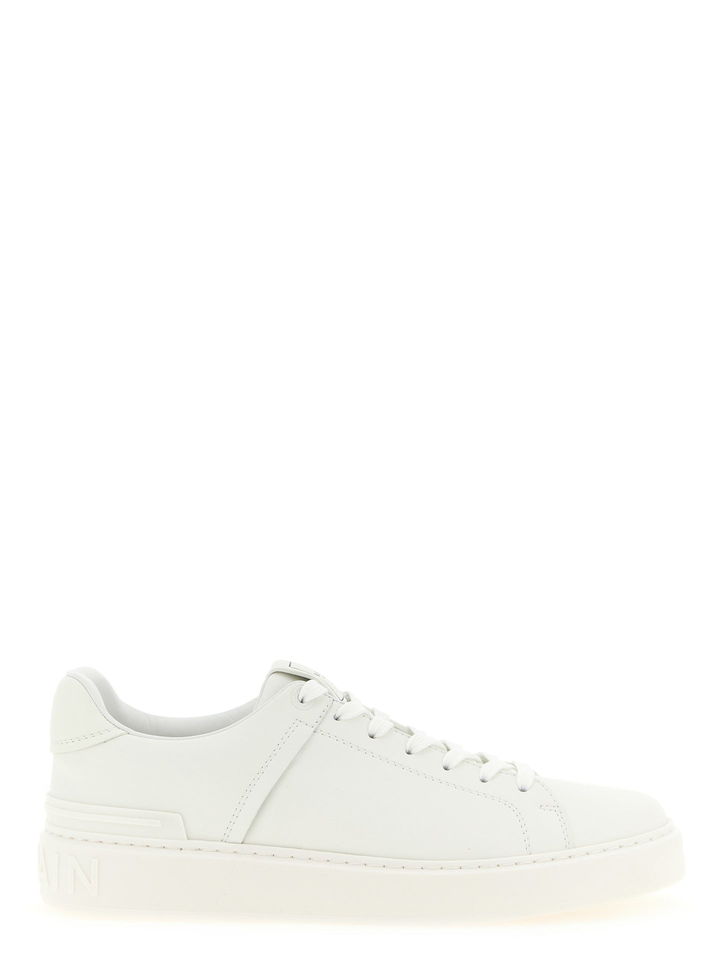 Sneakers by Balmain for men in bos taurus calfskin leather white features an versatile design from the Men's Low Top Bos Taurus Calfskin Leather Sneakers collection, highlighting a versatile low-top style for a premium, high-fashion look.