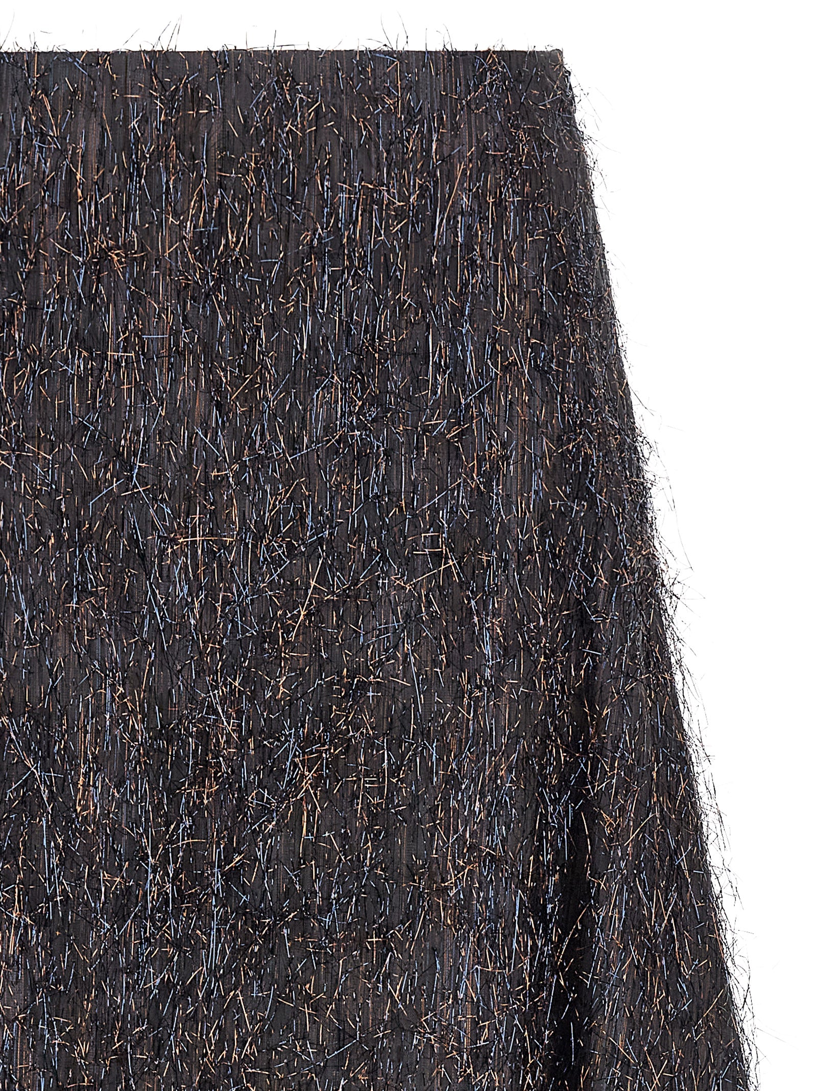 Skirt by Peserico for women in polyester & viscose blue & bronze features a contoured silhouette from the Play Women's A Line Flared Polyester & Viscose Skirt collection, characterized by its contoured midi for a contoured finish.