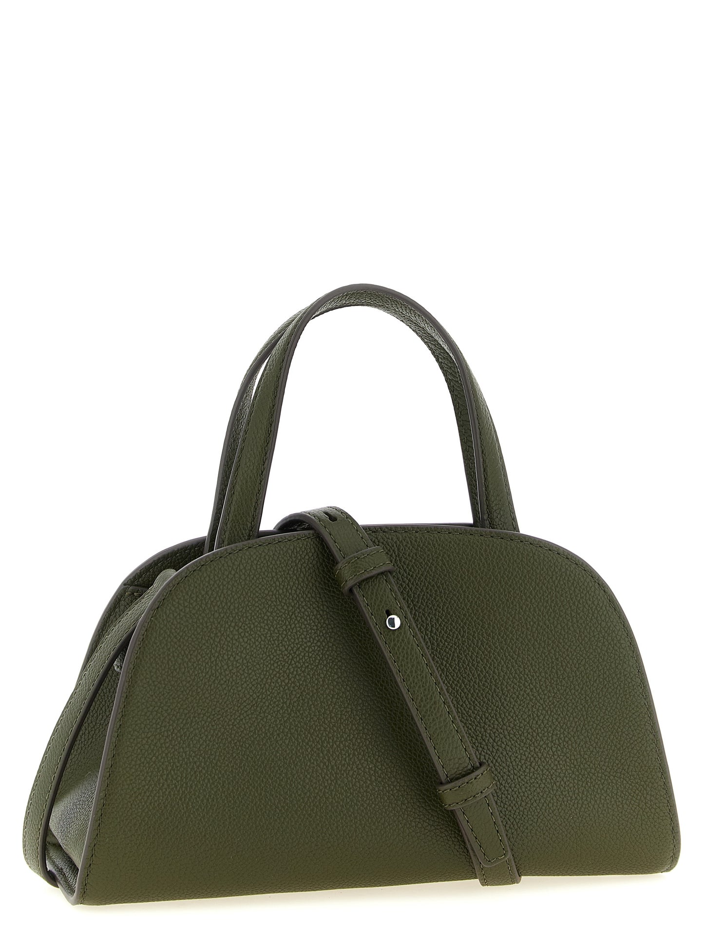 Small Crossbody Pouch Handbag by Tory Burch for women in bos taurus cowhide leather brown & silver features an versatile silhouette, showcasing a secure button and versatile with versatile crossbody-strap, shoulder-strap, handle & adjustable-strap for a versatile finish.