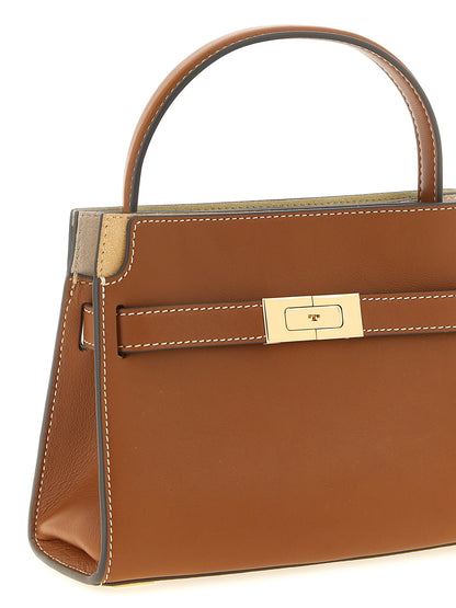 Compact Crossbody Handbag by Tory Burch for women in cowhide leather brown & gold features a transformative elegance silhouette, showcasing a secure , organized , and versatile crossbody-strap, shoulder-strap, handle, adjustable-strap, detachable-strap & belt-strap for a transformative elegance look.