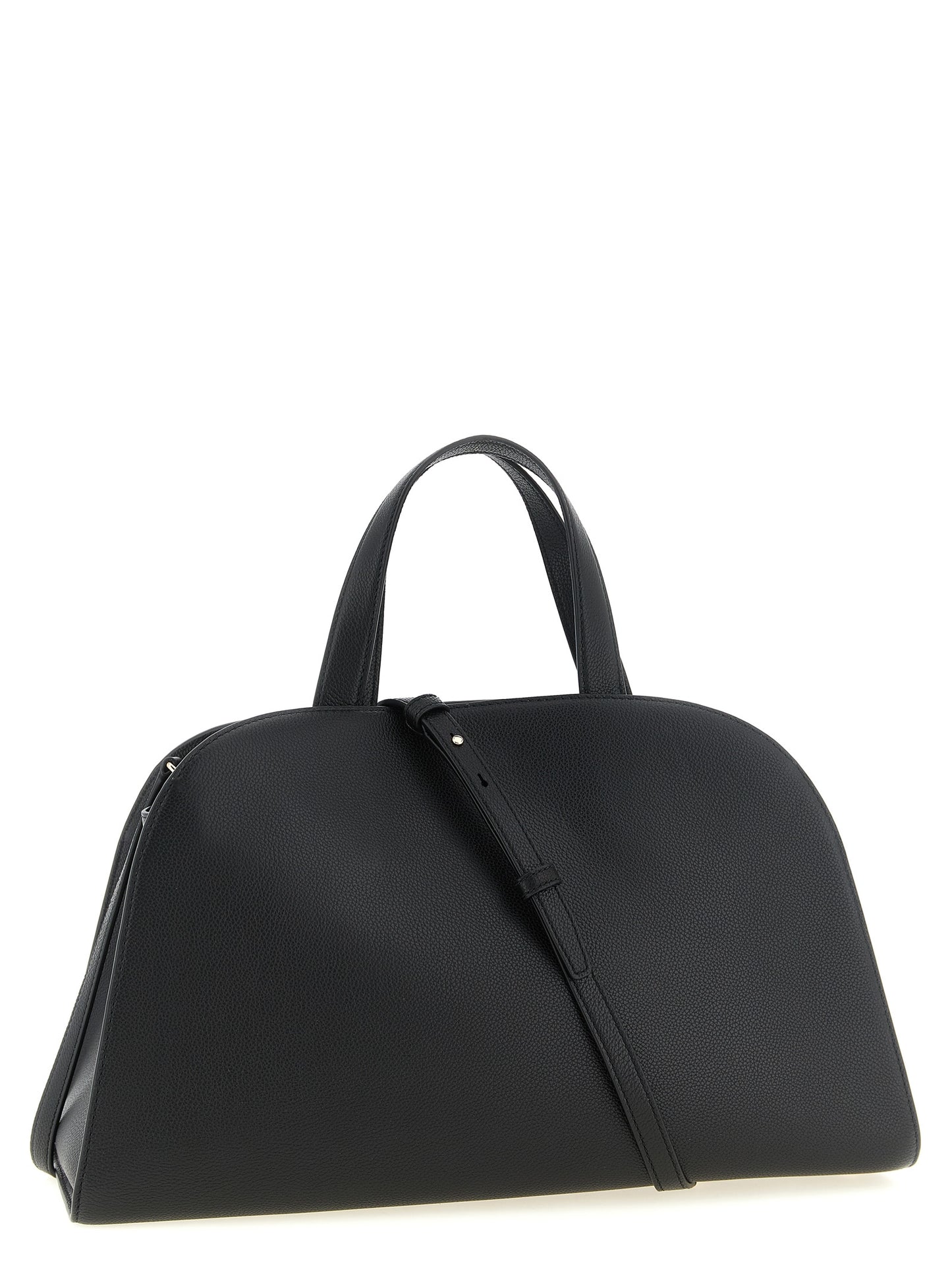 Crossbody Handbag by Tory Burch for women in bos taurus cowhide leather black & gold features a transformative sophistication silhouette, showcasing a secure snap, hook & button, ample , and versatile crossbody-strap, shoulder-strap, handle, adjustable-strap & belt-strap for a transformative sophistication look.