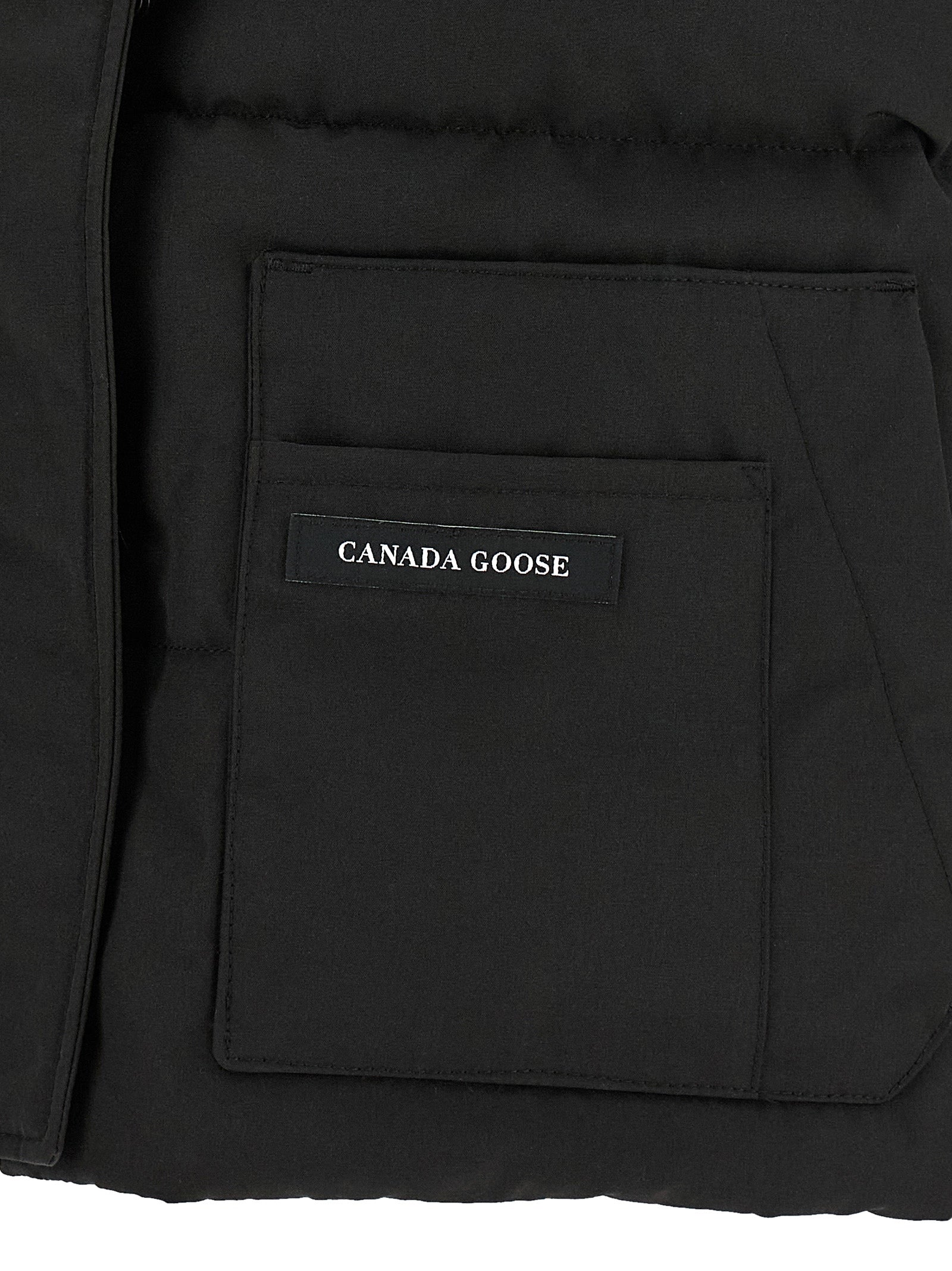 Vest by Canada Goose for women in cotton polyester black features an on trend silhouette, showcasing a sophisticated and premium thermal & pockets for a truly on trend finish.
