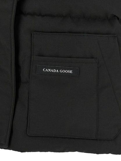 Vest by Canada Goose for women in cotton polyester black features an on trend silhouette, showcasing a sophisticated and premium thermal & pockets for a truly on trend finish.