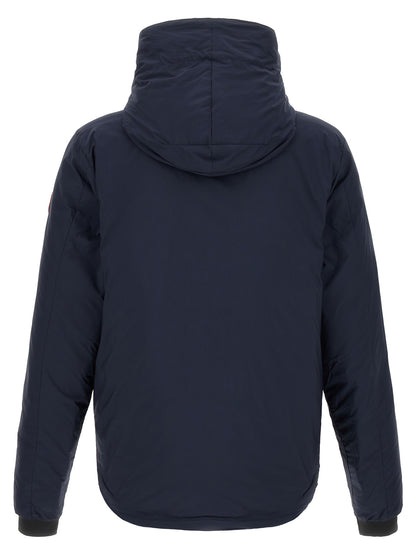 Hooded Overcoat by Canada Goose for men in polyamide navy features a cosy chic silhouette, artfully detailed with a sophisticated hooded neckline and premium windproof, lightweight, pockets, hooded & insulated for a cosy chic finish.