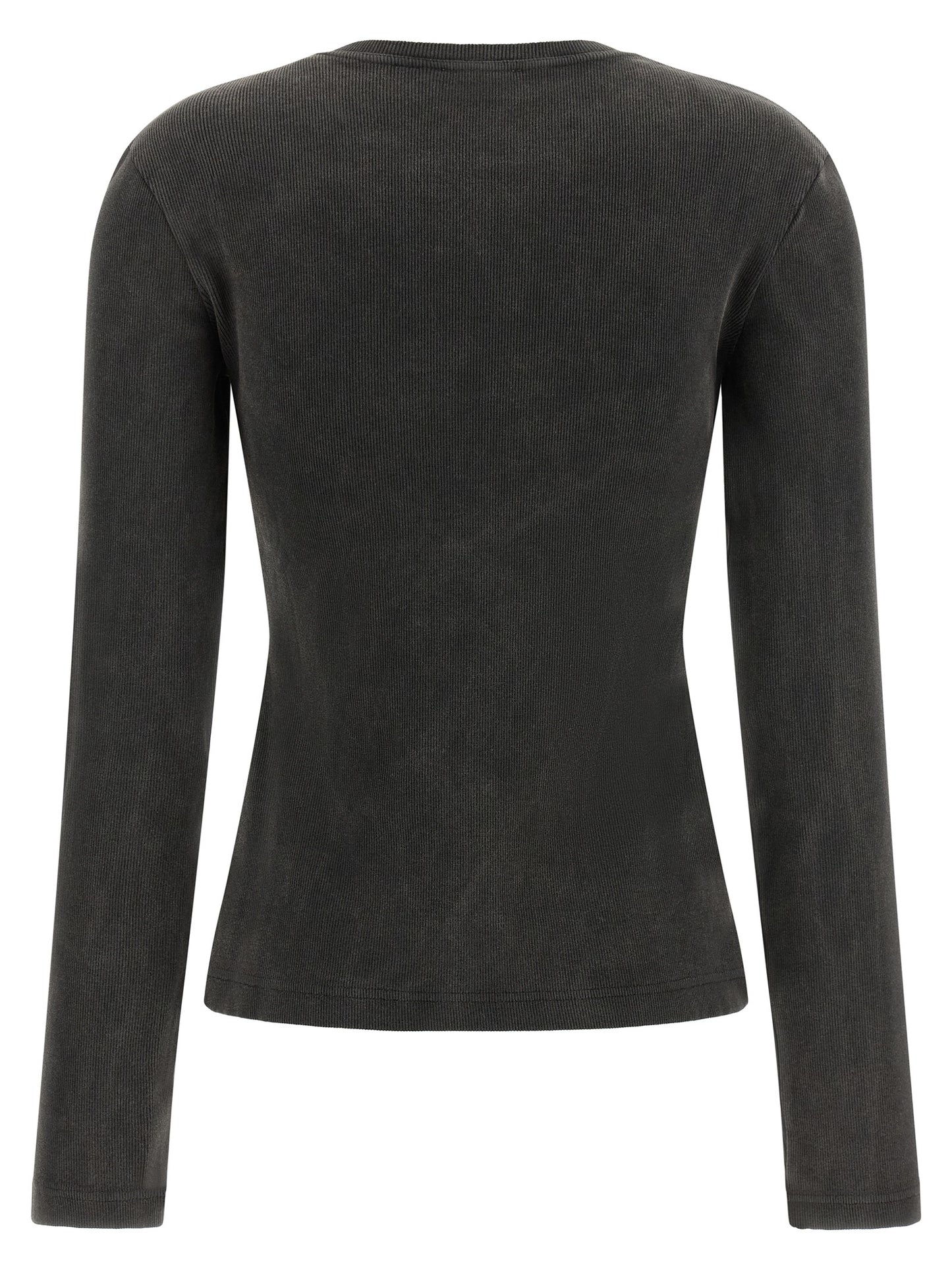 Activewear T-Shirt by Off-White for women in cotton black & white features a sporty silhouette with and crew neckline, showcasing innovative for a sporty finish.