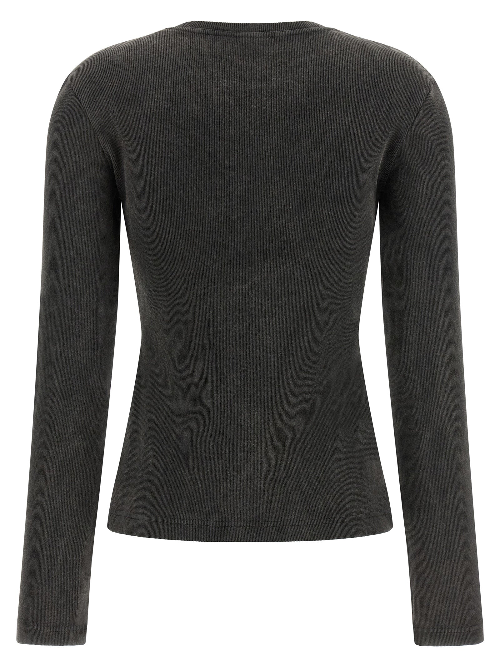 Activewear T-Shirt by Off-White for women in cotton black & white features a sporty silhouette with and crew neckline, showcasing innovative for a sporty finish.