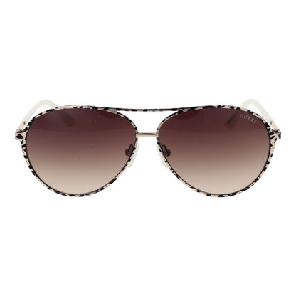 Guess Aviator Gradient Dark-Tint Metal Sunglasses - Cream