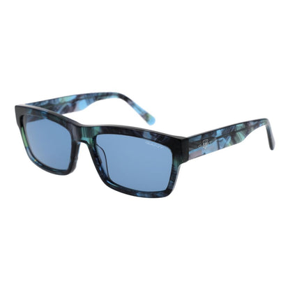 Gant Rectangle Non-Polarized Dark-Tint Acetate Sunglasses - Blue